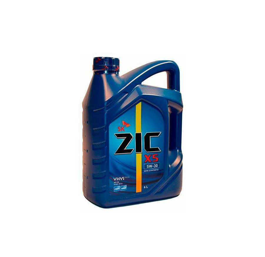 Масло моторное ZIC X5 5W30 полусинтетическое 6л 172621
