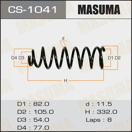 Пружина подвески Masuma, CS-1041