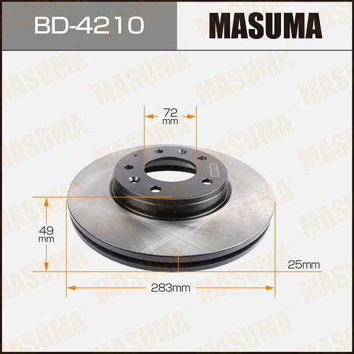 Диск тормозной Masuma, BD-4210