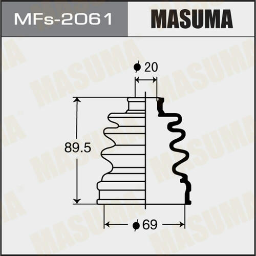 Пыльник ШРУСа Masuma (силикон), MFs-2061