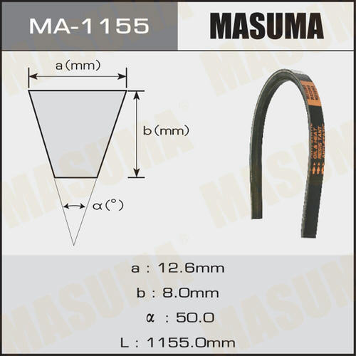 Ремень привода навесного оборудования Masuma, MA-1155