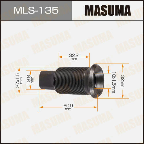 Футорка колесная M27x1.5(R), M18x1.5(R) Masuma, MLS-135