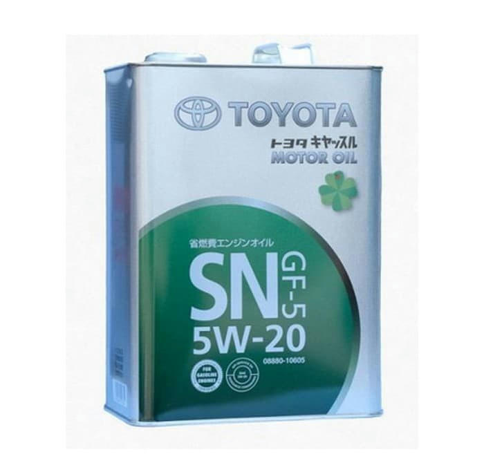 Масло моторное синтетическое TOYOTA SNGF-5 5W20 4L (Япония) артикул 08880-10605