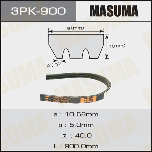 Ремень привода навесного оборудования Masuma, 3PK-900
