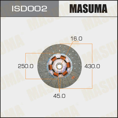 Диск сцепления Masuma, ISD002