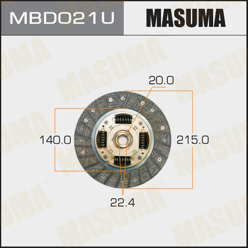 Диск сцепления Masuma, MBD021U
