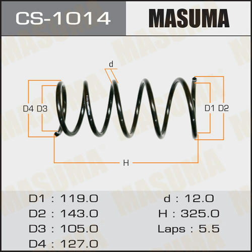 Пружина подвески Masuma, CS-1014