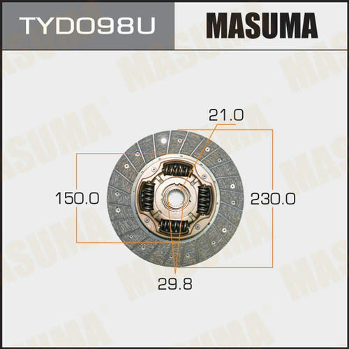 Диск сцепления Masuma, TYD098U