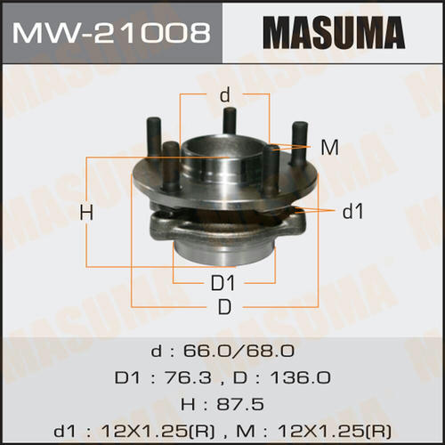 Ступичный узел Masuma, MW-21008
