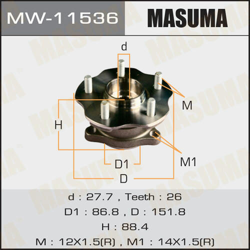 Ступичный узел Masuma, MW-11536