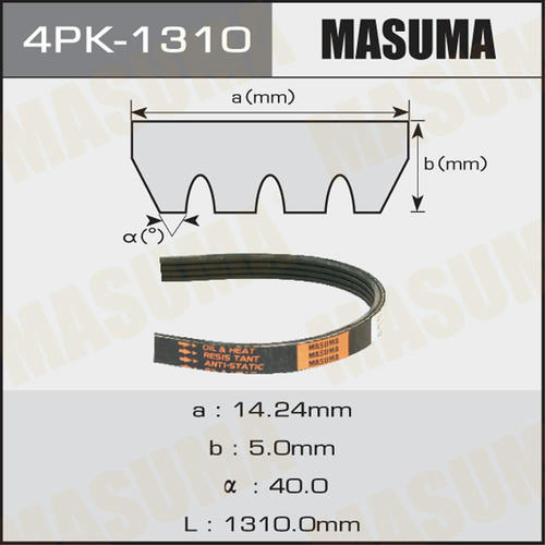 Ремень привода навесного оборудования Masuma, 4PK-1310