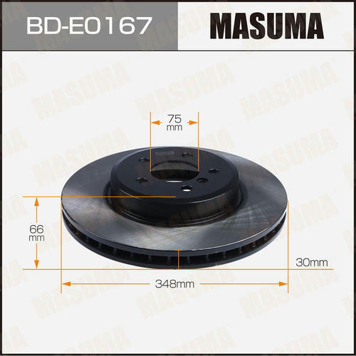 Диск тормозной Masuma, BD-E0167