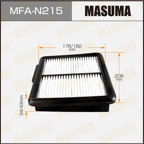 Фильтр воздушный Masuma, MFA-N215
