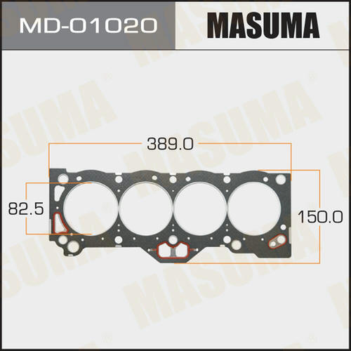 Прокладка ГБЦ (графит-эластомер) Masuma толщина 1,60 мм , MD-01020
