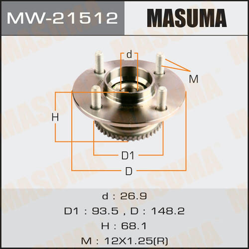 Ступичный узел Masuma, MW-21512