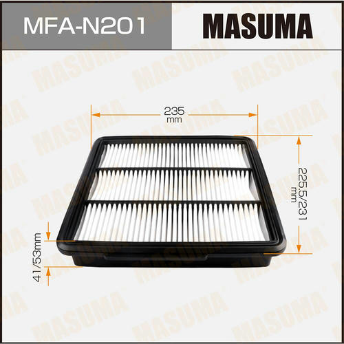 Фильтр воздушный Masuma с пропиткой маслом, MFA-N201