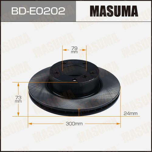 Диск тормозной Masuma, BD-E0202