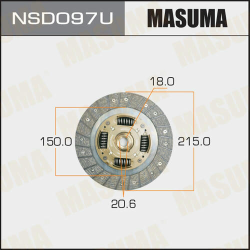 Диск сцепления Masuma, NSD097U