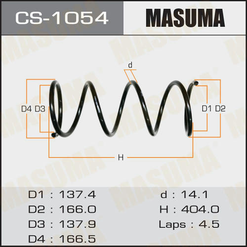 Пружина подвески Masuma, CS-1054