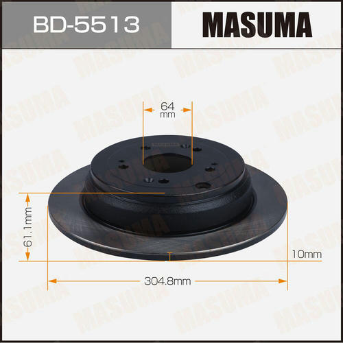 Диск тормозной Masuma, BD-5513