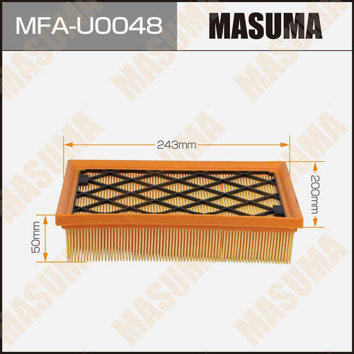 Фильтр воздушный Masuma, MFA-U0048