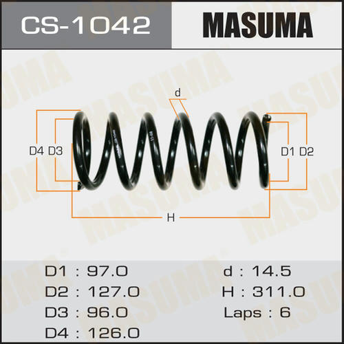 Пружина подвески Masuma, CS-1042