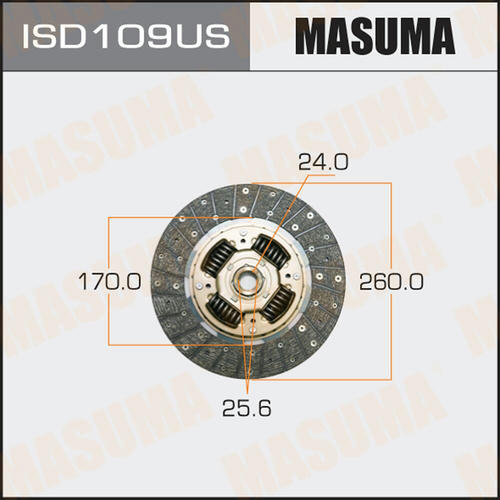 Диск сцепления Masuma, ISD109US