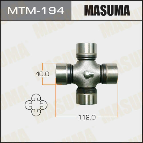 Крестовина вала карданного 40x112 Masuma, MTM-194
