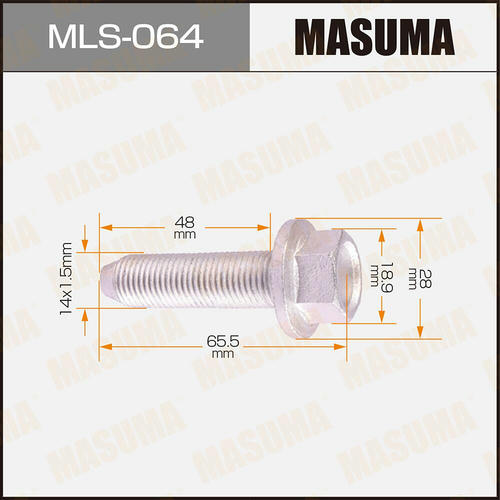 Болт стойки (сервисный) Masuma, MLS-064