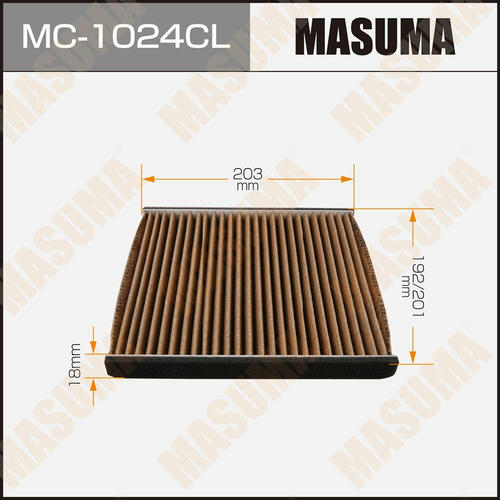 Фильтр салонный Masuma угольный, MC-1024CL