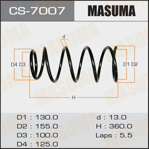 Пружина подвески Masuma, CS-7007