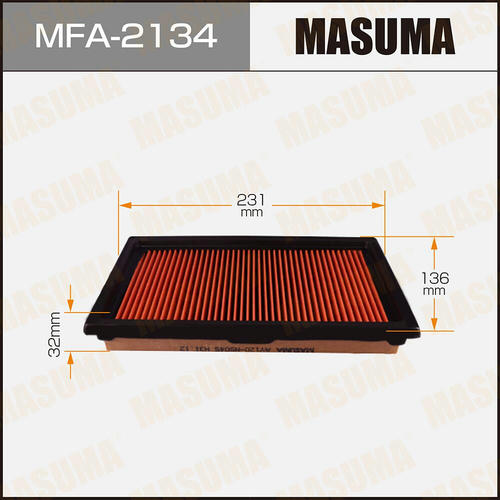 Фильтр воздушный Masuma с пропиткой маслом, MFA-2134