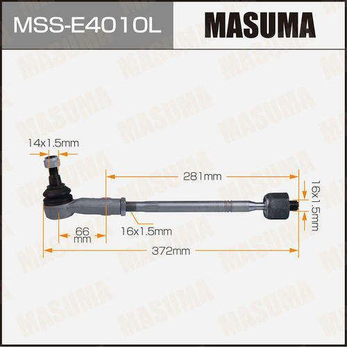 Тяга рулевая (комплект) Masuma, MSS-E4010L