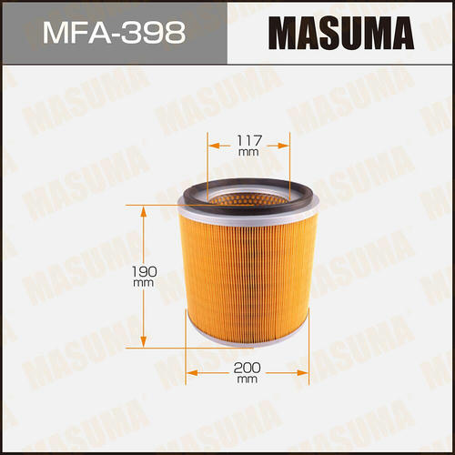 Фильтр воздушный Masuma, MFA-398