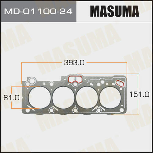 Прокладка ГБЦ (графит-эластомер) Masuma толщина 1,60 мм, MD-01100-24