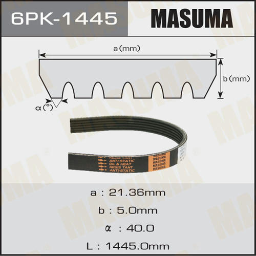 Ремень привода навесного оборудования Masuma, 6PK-1445