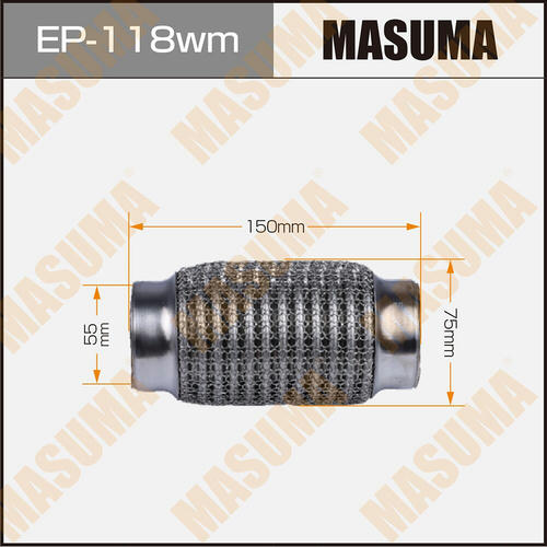 Гофра глушителя Masuma wiremesh 55x150, EP-118wm