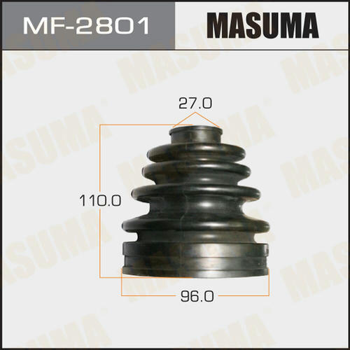 Пыльник ШРУСа Masuma (резина), MF-2801