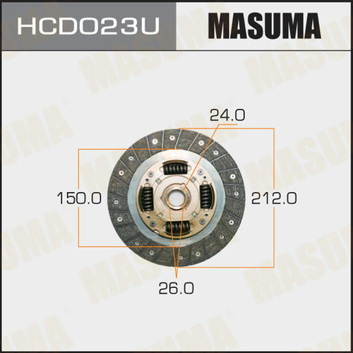 Диск сцепления Masuma, HCD023U
