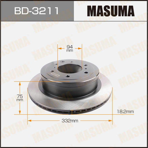 Диск тормозной Masuma, BD-3211