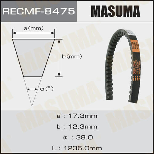 Ремень привода навесного оборудования Masuma, 17x1236 мм, 17x1236 мм, 8475