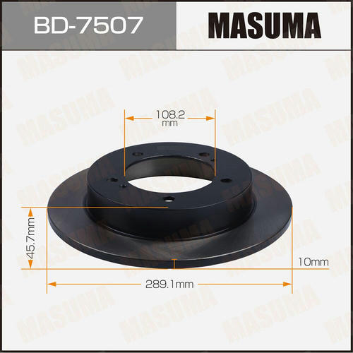 Диск тормозной Masuma, BD-7507