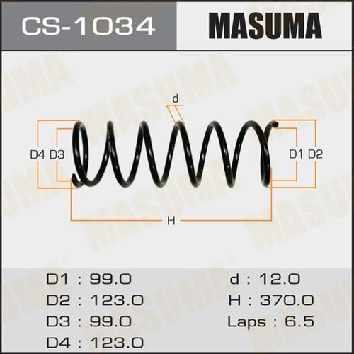 Пружина подвески Masuma, CS-1034