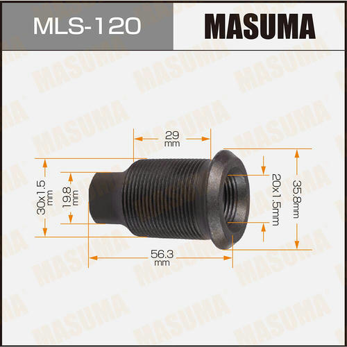 Футорка колесная M30x1.5(R), M20x1.5(R) Masuma, MLS-120