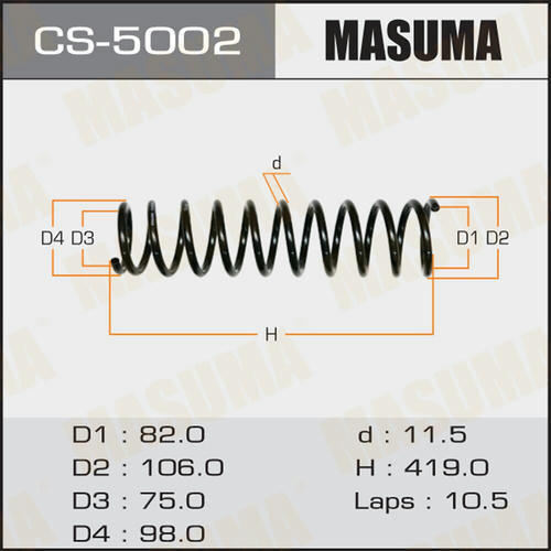 Пружина подвески Masuma, CS-5002