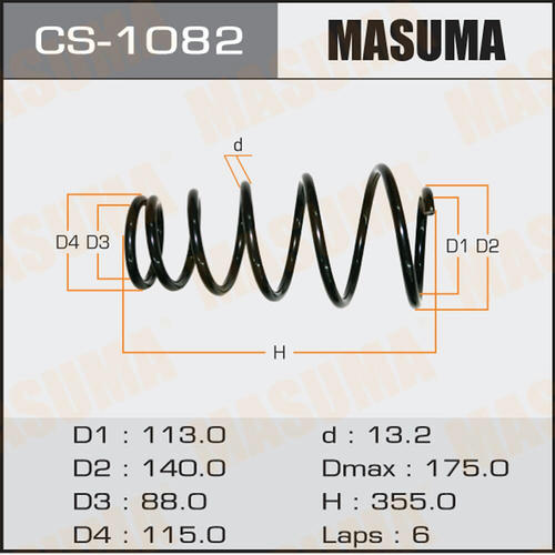 Пружина подвески Masuma, CS-1082