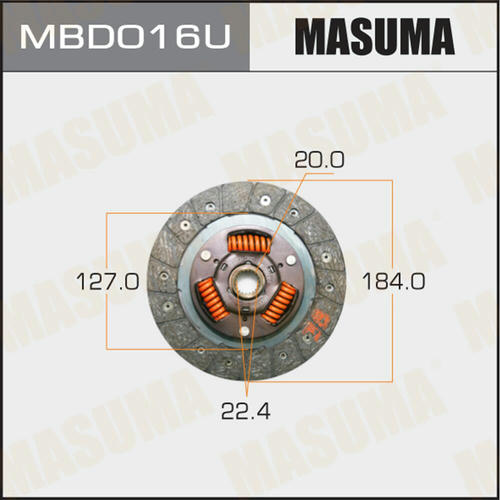 Диск сцепления Masuma, MBD016U