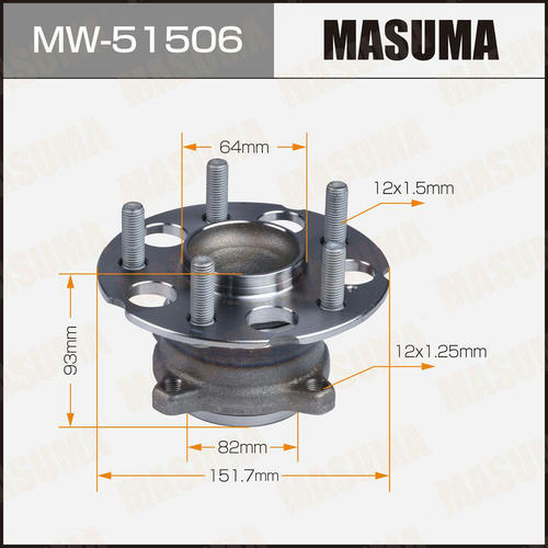 Ступичный узел Masuma, MW-51506