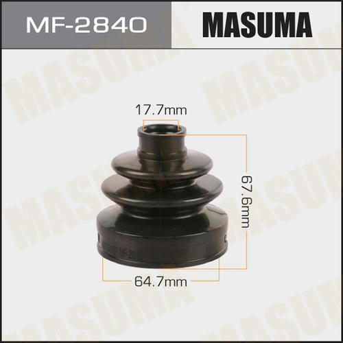 Пыльник ШРУСа Masuma (резина), MF-2840