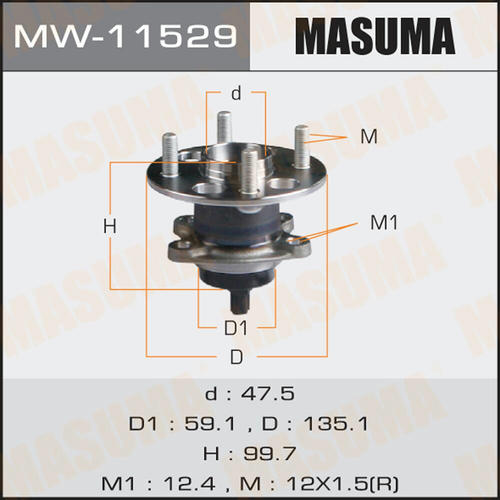 Ступичный узел Masuma, MW-11529